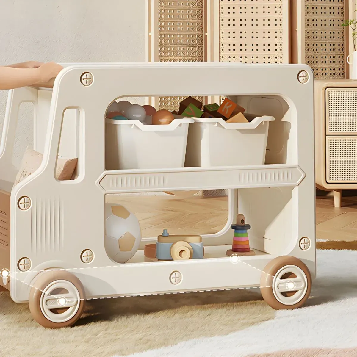 Органайзер для игрушек и книг Lumpurini Romeo 2 контейнера 2 яруса (YYD434-3) - фото 6 Органайзер для игрушек и книг Lumpurini Romeo 2 контейнера 2 яруса (YYD434-3) - фото 6