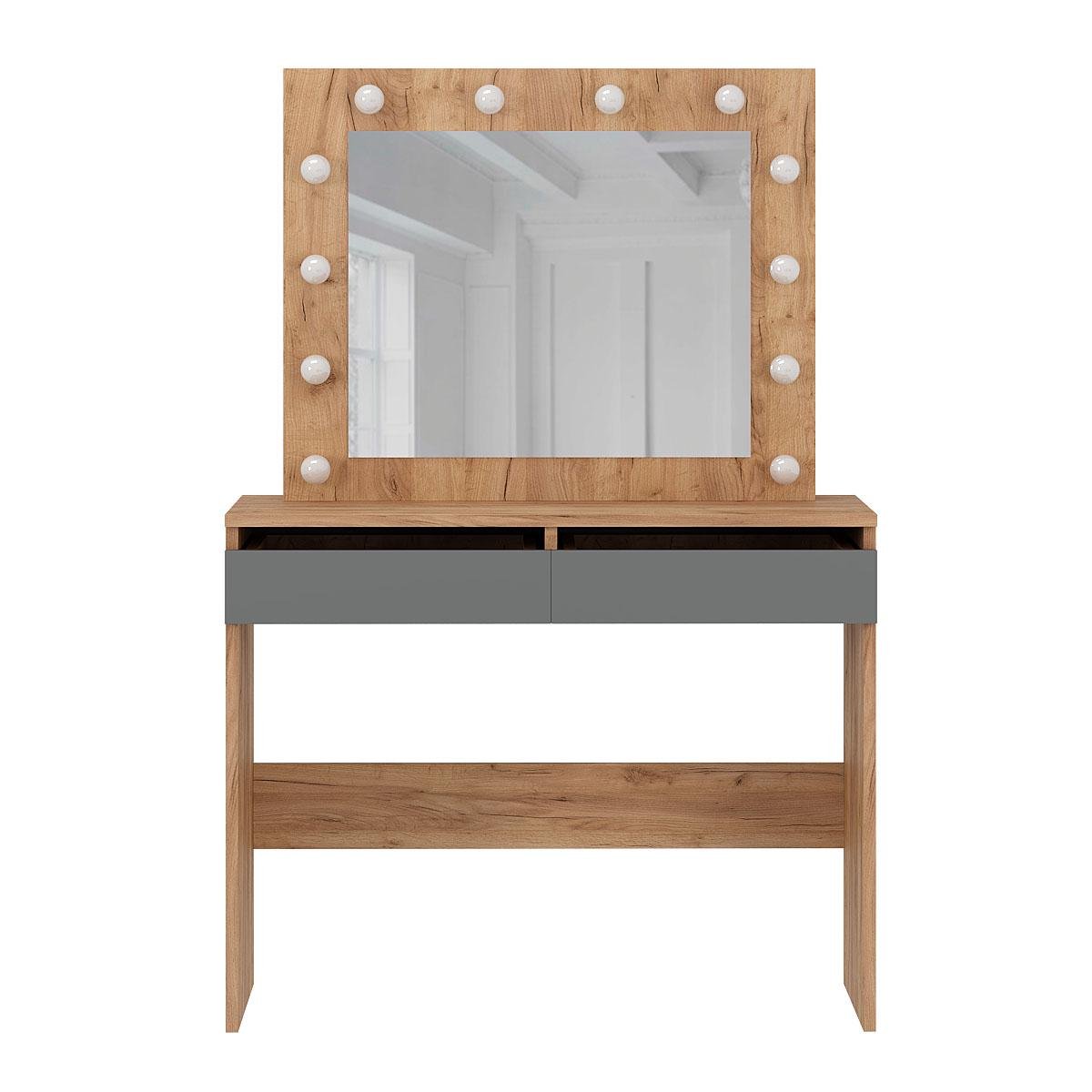 Туалетный столик Malta 940х430х1400 мм Дуб крафт золотой/Графит (GATB32120700000) - фото 1 Туалетный столик Malta 940х430х1400 мм Дуб крафт золотой/Графит (GATB32120700000) - фото 1