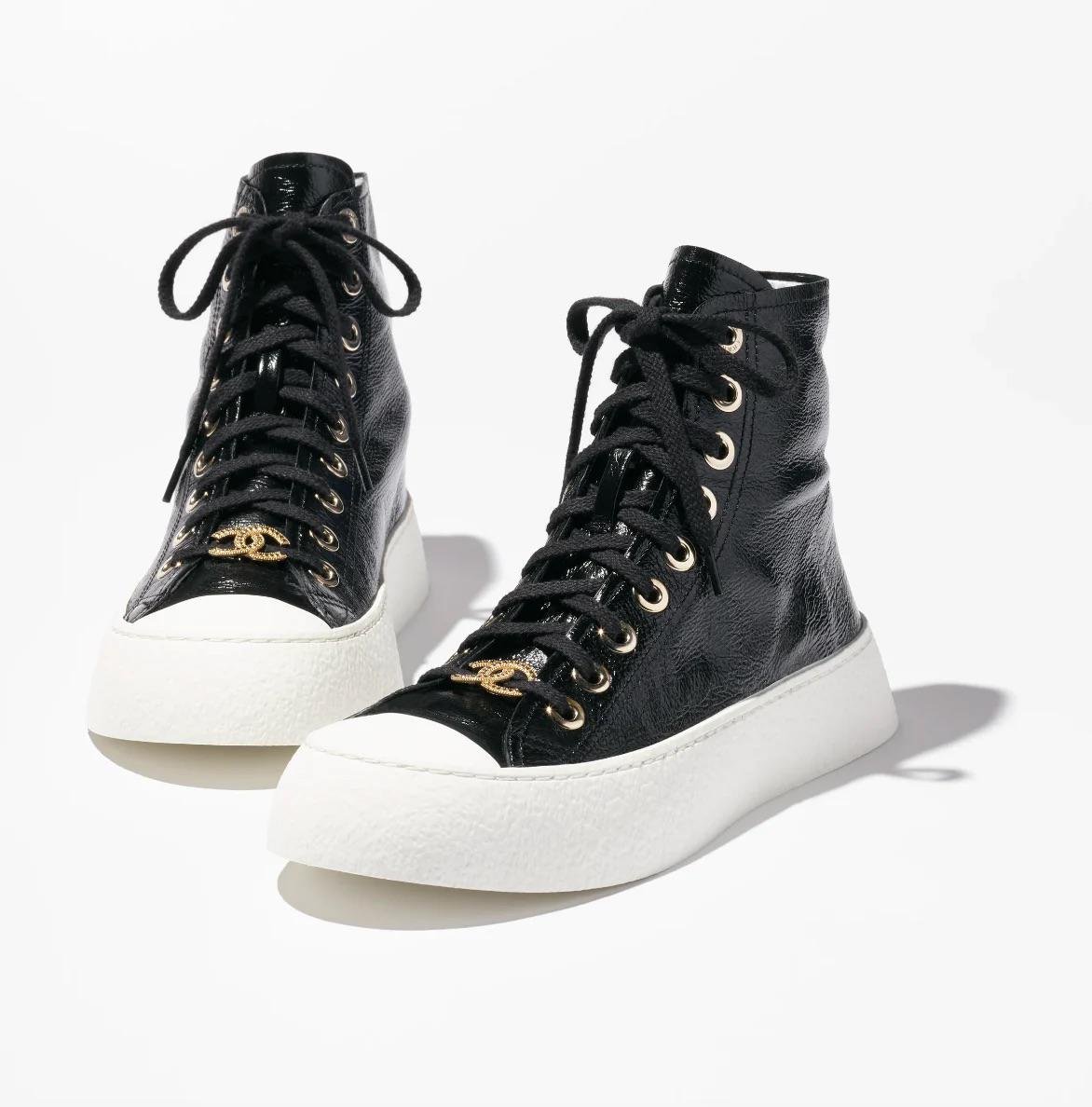 Кросівки жіночі повсякденні Chanel р. 39 Чорний (2797308262)