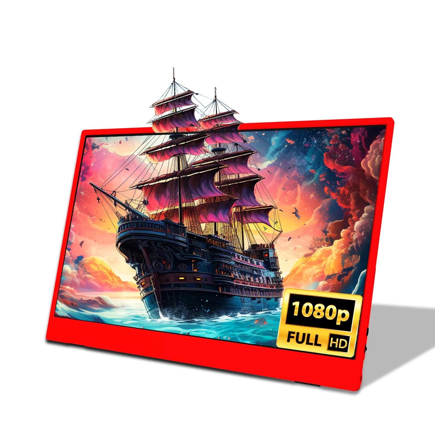 Монітор портативний ZSUS PM15AR 15,6" 1920x1080 60 Гц Red