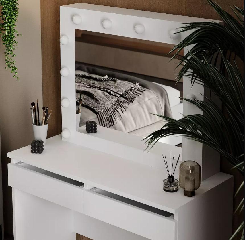 Столик туалетний LofTerno Head Malta 940х430х1400 Білий діамант (TB32010100000) - фото 3