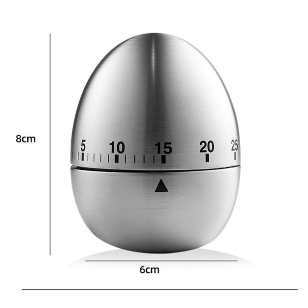 Таймер кухонный Яйцо механический нержавеющая сталь (12337309) - фото 6