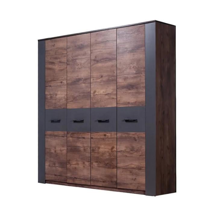 Шкаф Неман Вирджиния 4Д ЛДСП Селект/Графитовый