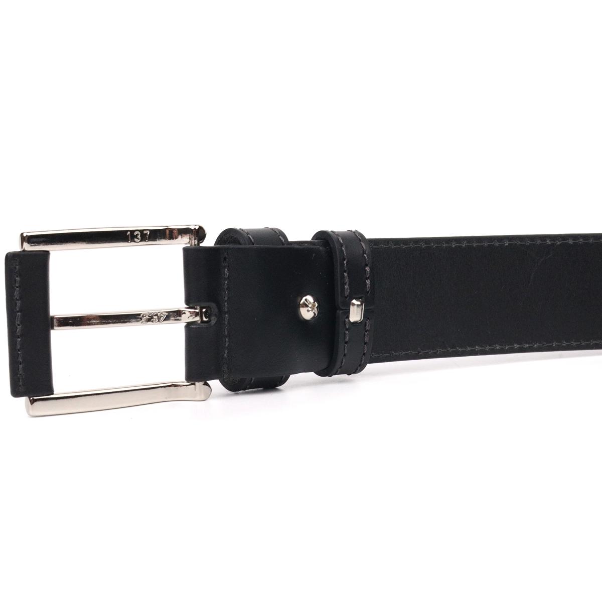 Ремінь чоловічий GRANDE PELLE Leather Belt 21467 Чорний - фото 3