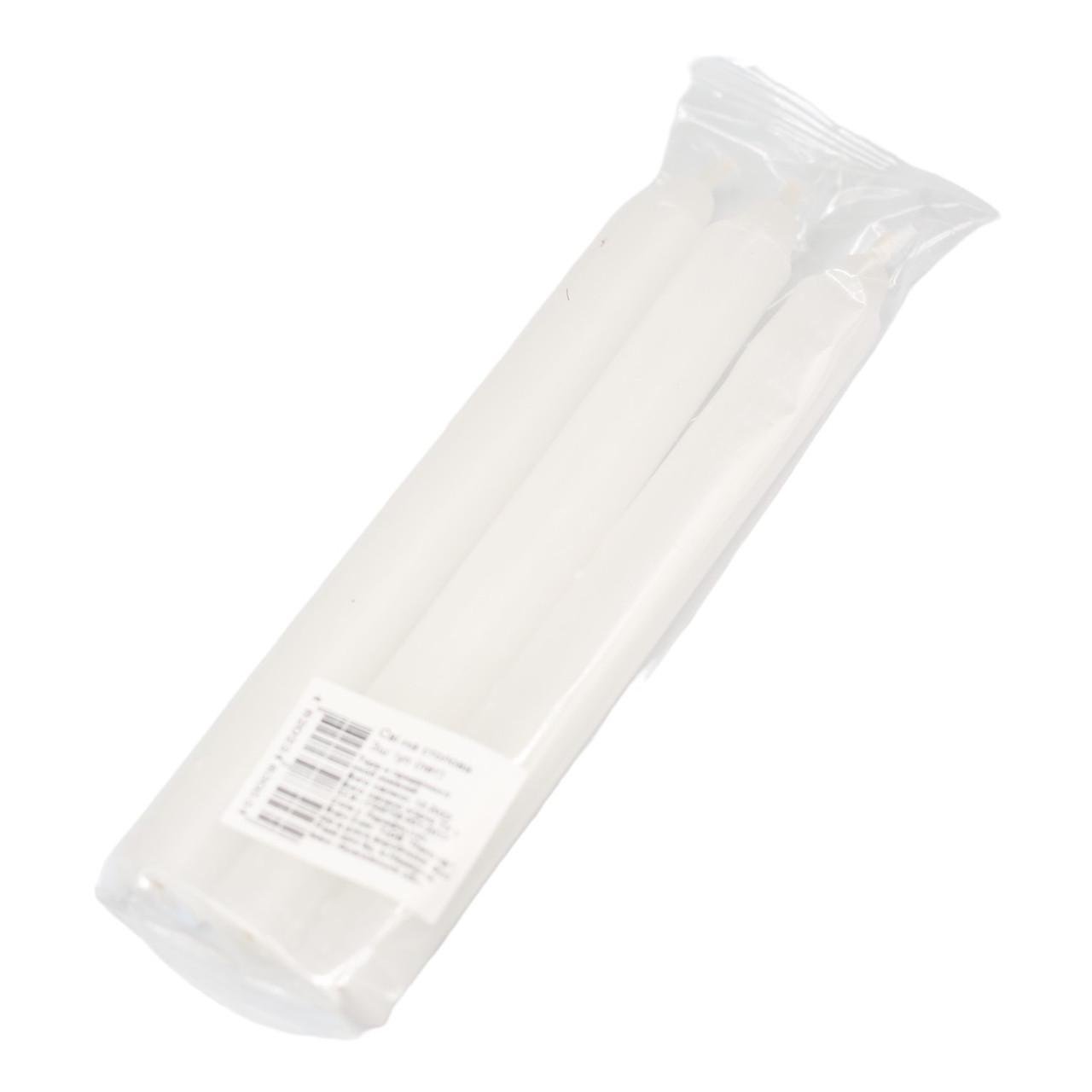 Свічка столова Pako 170 мм 3 шт. Білий (НФ-00006324)