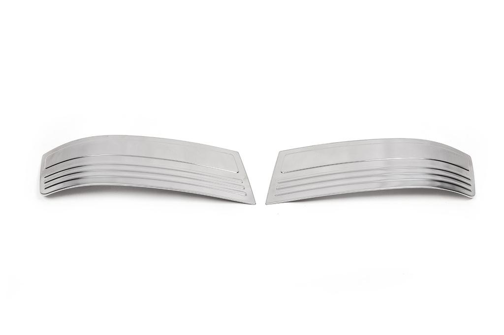 Углы на передний бампер Omsa Line для Volkswagen T5 2010-2015 гг. Хром