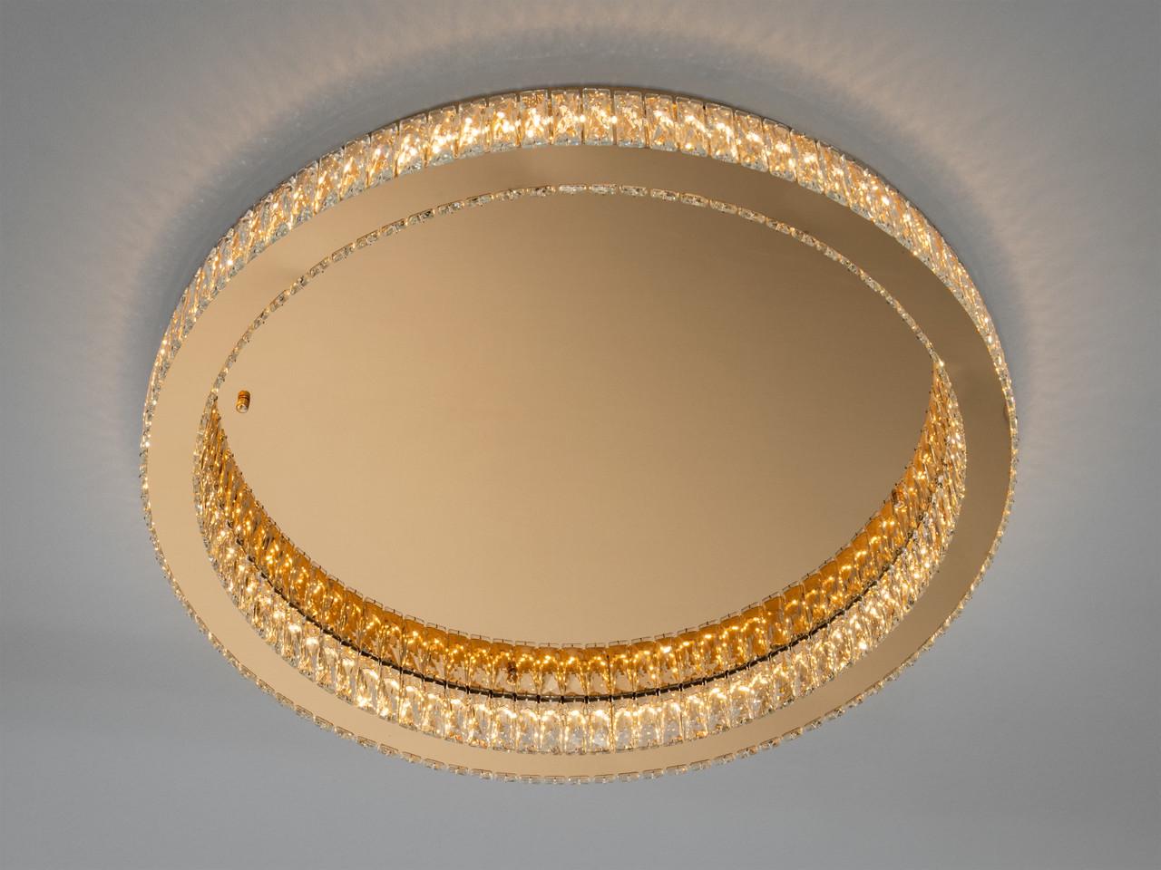 Люстра LED 587-800G золота 100Вт з пультом для вітальні 587/800G (2909927168) Люстра LED 587-800G золота 100Вт з пультом для вітальні 587/800G (2909927168)