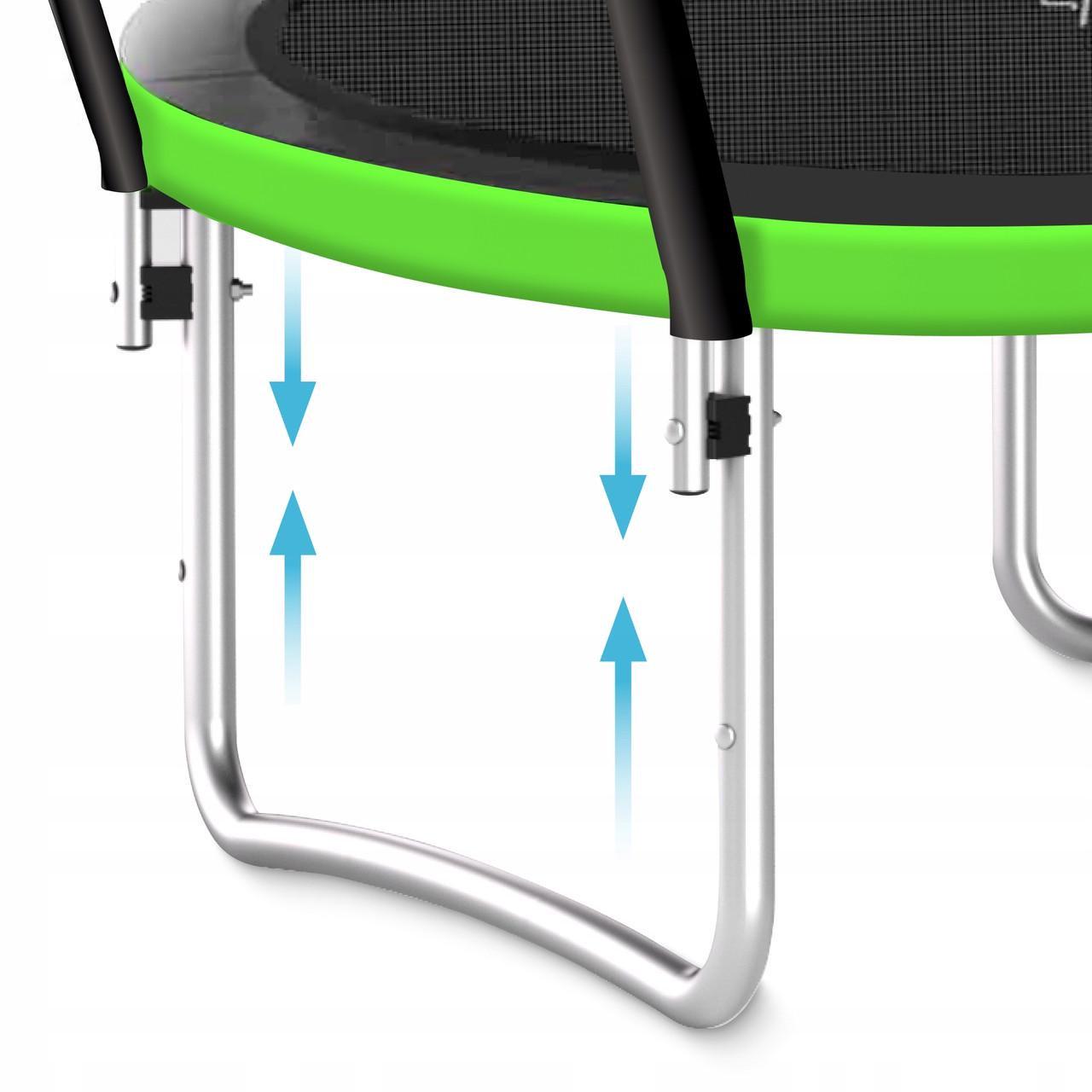 Батут із внутрішньою сіткою 4FIZJO PRO 10FT 312 см Black/Green (P-5907739314178) - фото 2 Батут із внутрішньою сіткою 4FIZJO PRO 10FT 312 см Black/Green (P-5907739314178) - фото 2