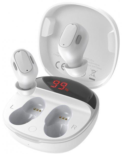 Бездротові навушники Bluetooth BASEUS Encok True Wireless Earphones WM01 Plus NGWM01P-02 White