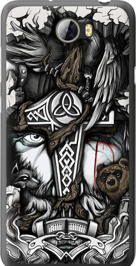 Чохол на Huawei Y5 II Тату Вікінг (4098t-496-42517)