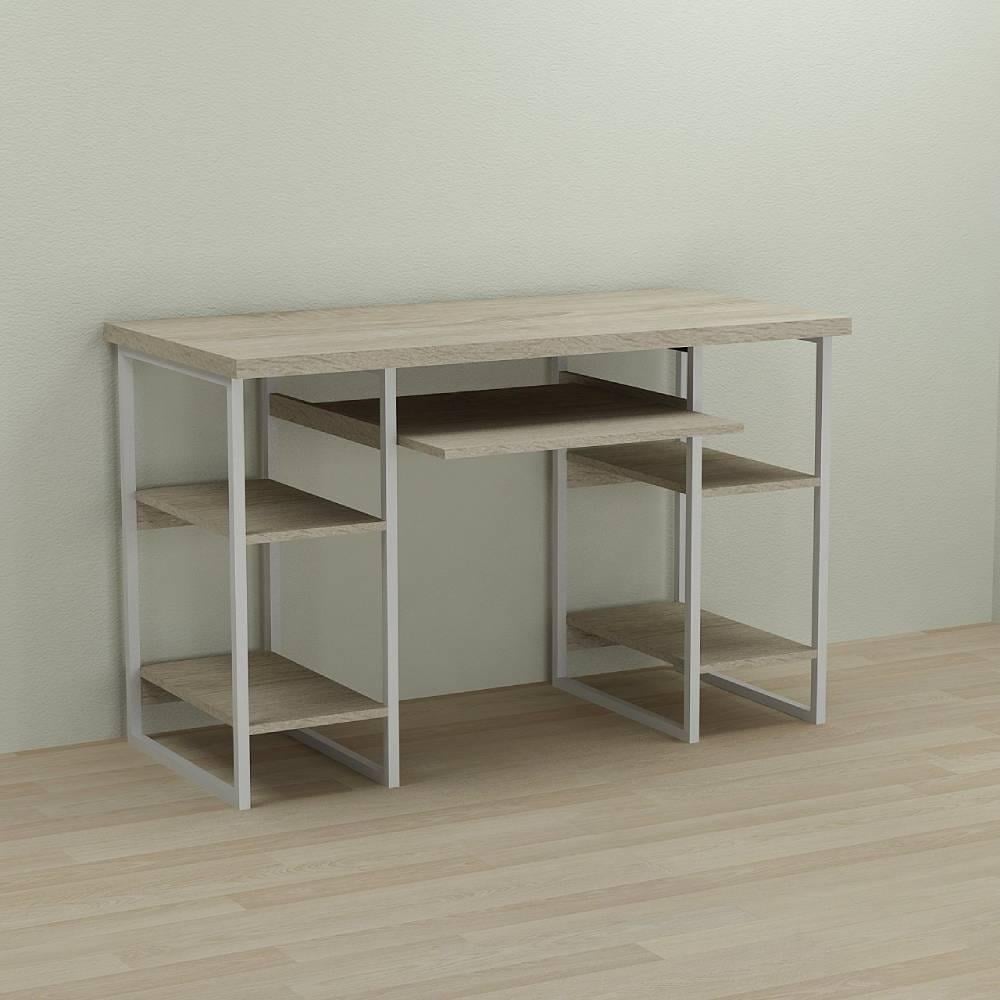 Письменный стол Ferrum-decor Тим ДСП 32 мм 75x140x70 см Белый/Дуб Сонома (FRD-101387)