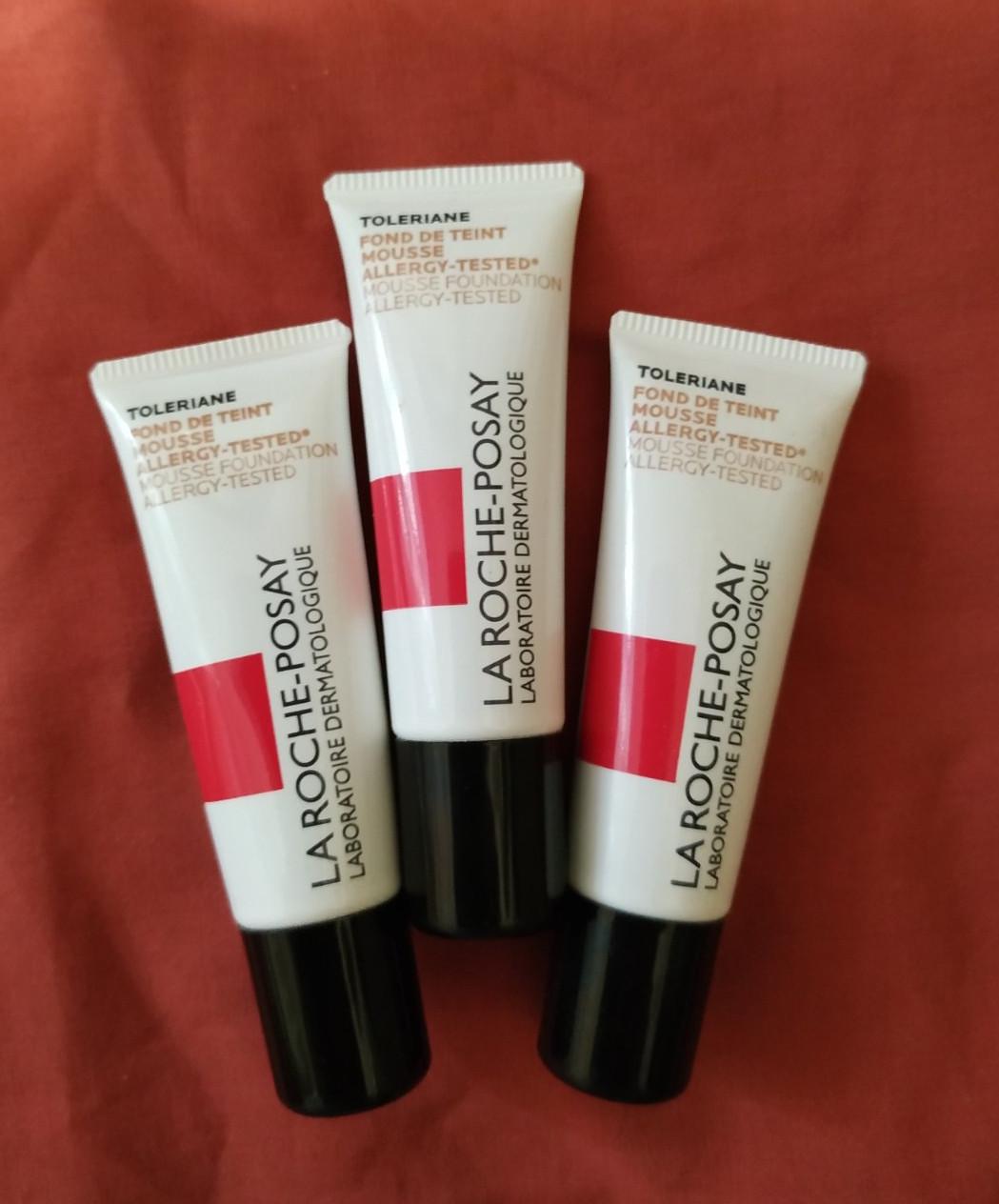 Тональный мусс матирующий Ля Рош-Позе Толеран Тейнт La Roche-Posay Toleriane Teint Mousse 02 тон 3 шт по 10 мл