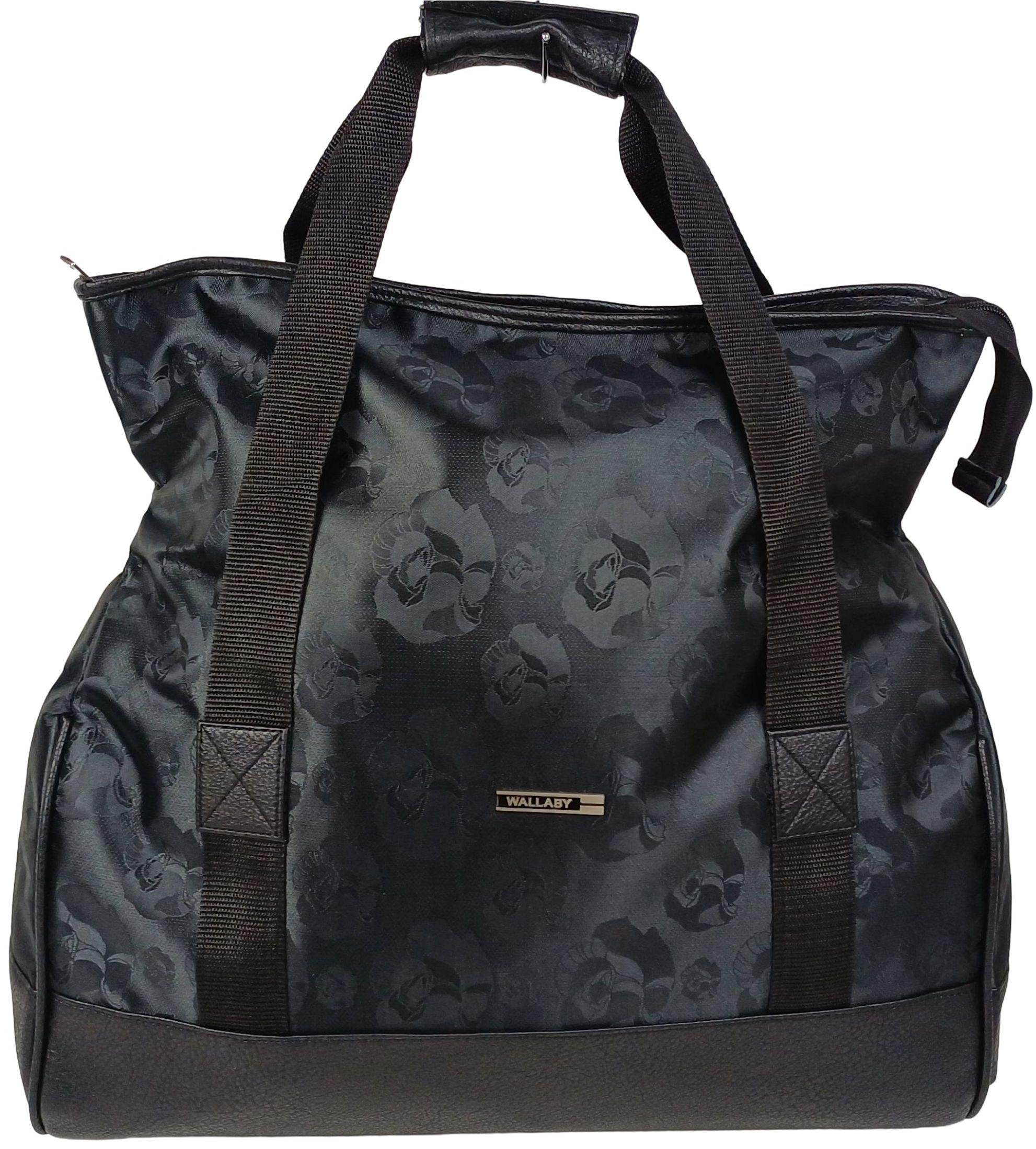 Дорожня сумка саквояж Wallaby 25 л Чорний (44751-4 black rose)