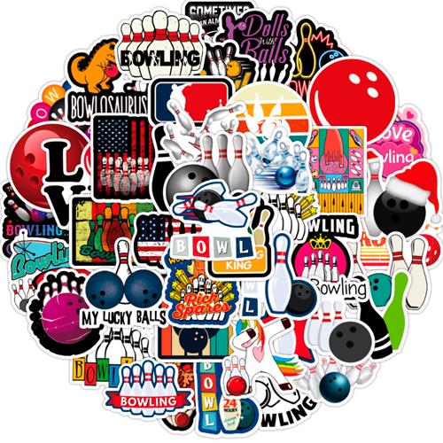 Набор наклеек Боулинг Bowling 50 шт.