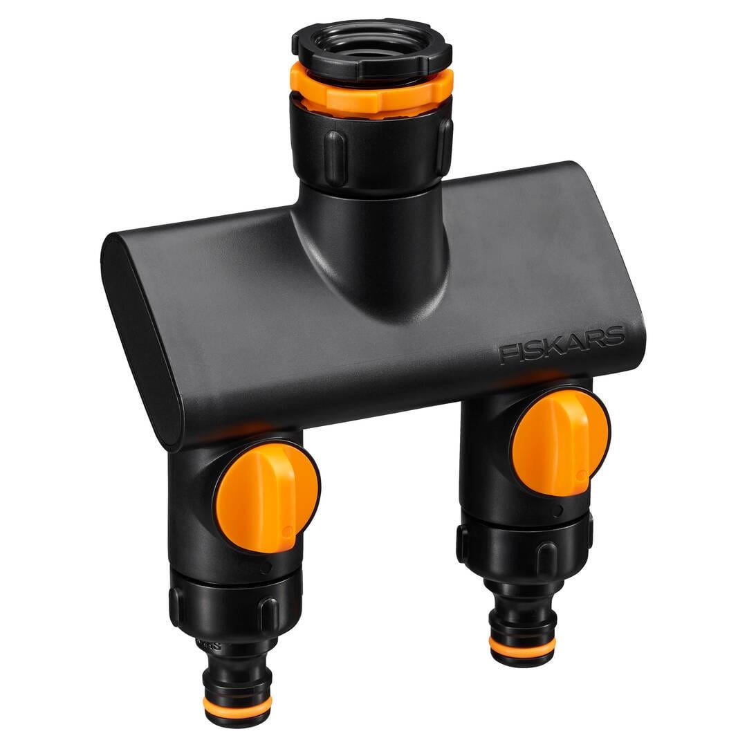 Тройник для крана Fiskars Comfort 2 выхода (1070577)