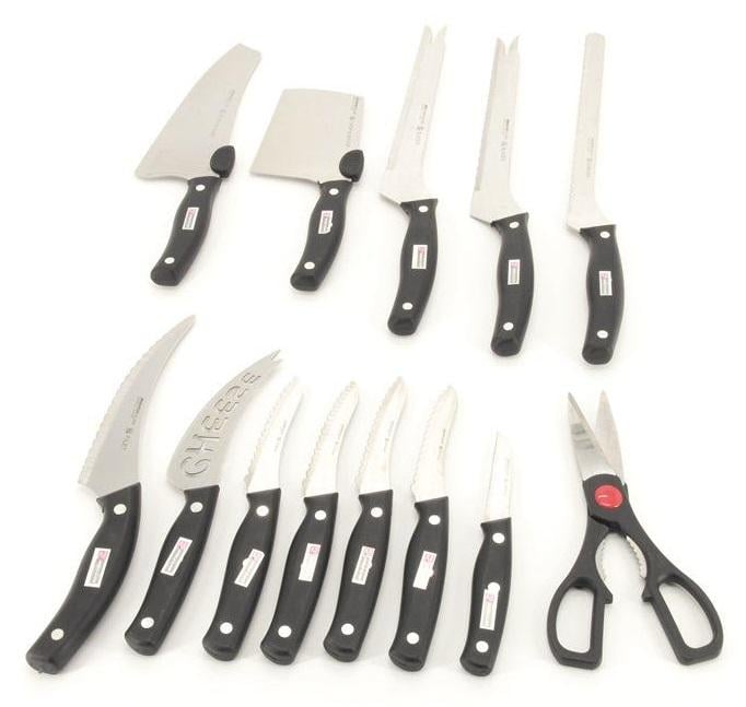 Набір професійних ножів для кухні A-Plus 342 KN 13 пр. (DR001429)