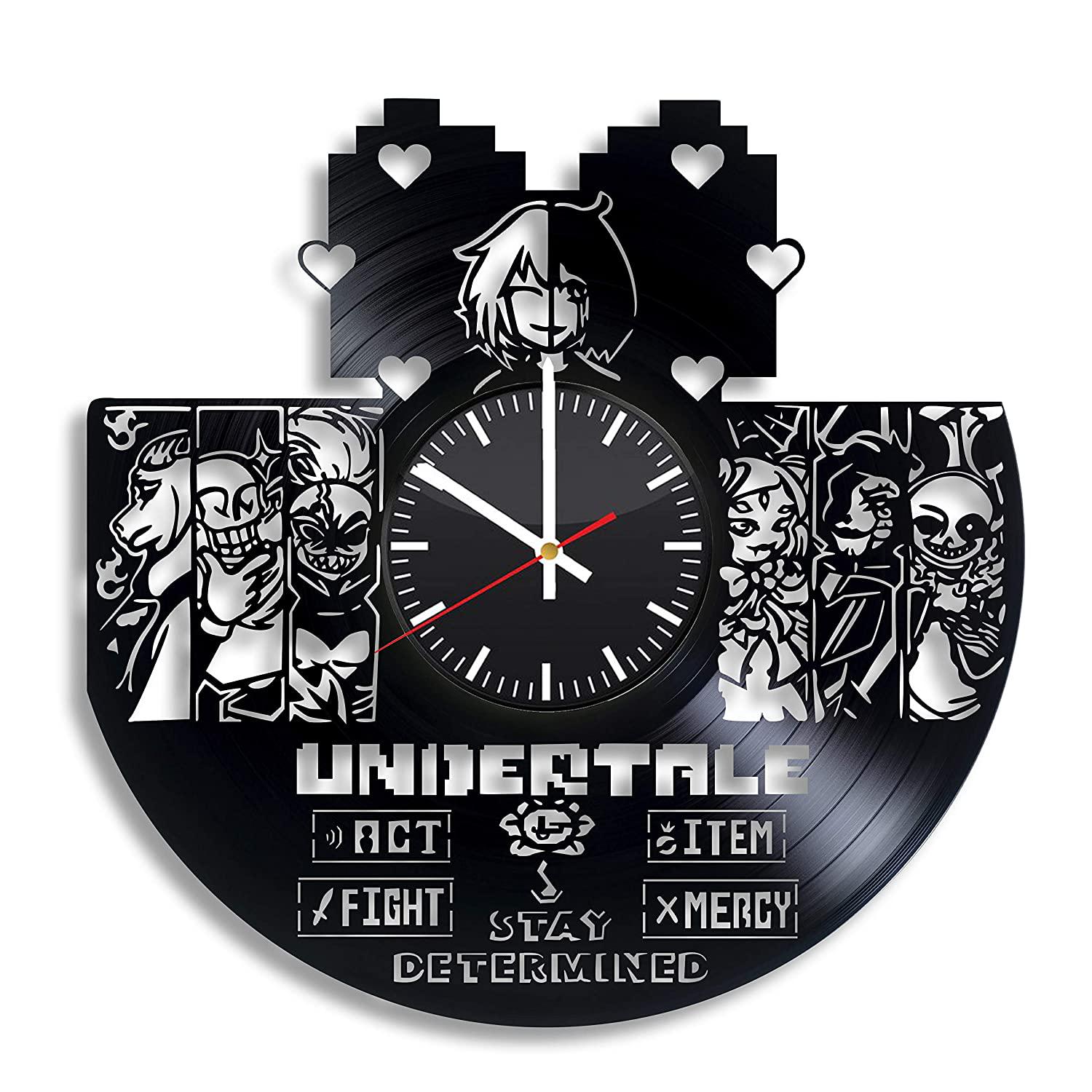 Часы настенные Undertale 2332 из виниловой пластинки