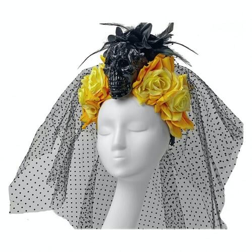 Обруч Donna Debora с фатой SETA Decor 19-911BLK-YL