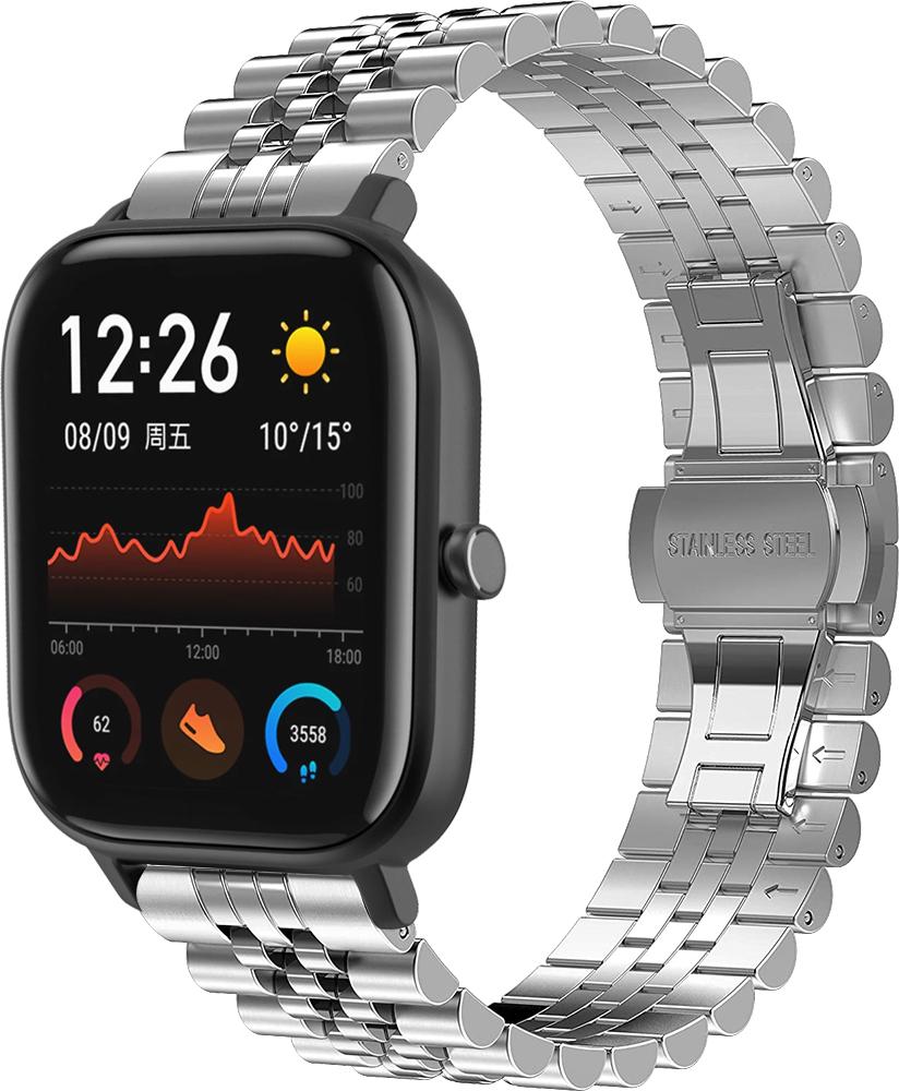 Браслет металлический Stech для Amazfit GTS Silver (26974-59)