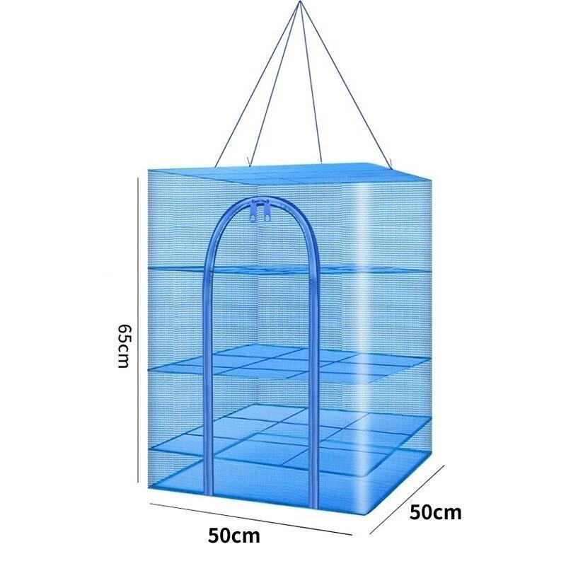 Сушарка для риби/фруктів/овочів/грибів підвісна 3 рівні 50х50х65 см (НР051546) - фото 9