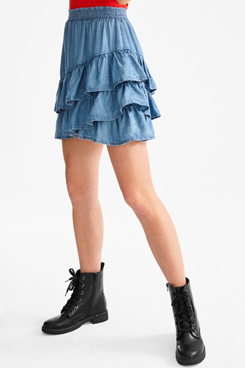 Юбка C&A р. 42 Блакитний (2055579b18)