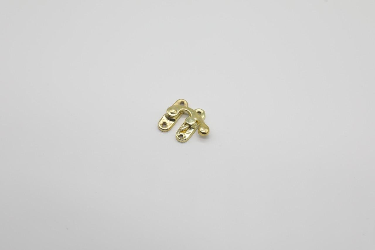 Замок накидной металлический 33х29 мм Золотой (17426841) - фото 2 Замок накидной металлический 33х29 мм Золотой (17426841) - фото 2