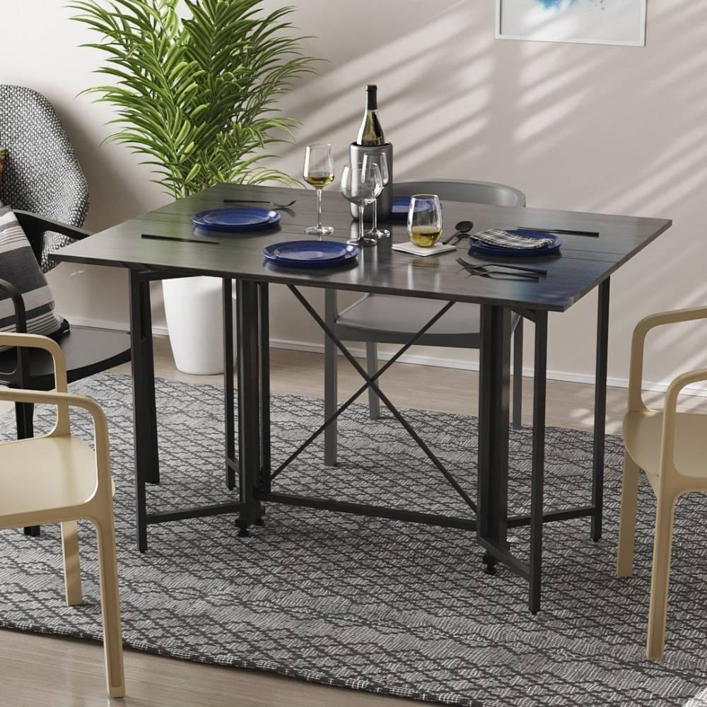 Стол-книга трансформер Ferrum-decor Спайдер металл/ДСП 16 мм 750x1150x880 мм Черный/Сосная Кембра (FRD-105090)