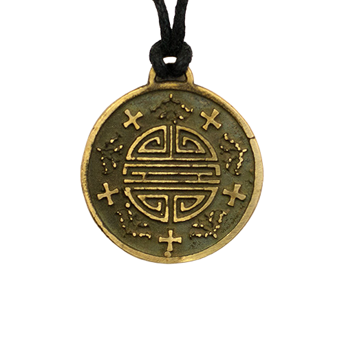 Амулет Amulets of the World Символ П'яти Благ 2,5x2,5x0,3 см Бронзовий (t07023)