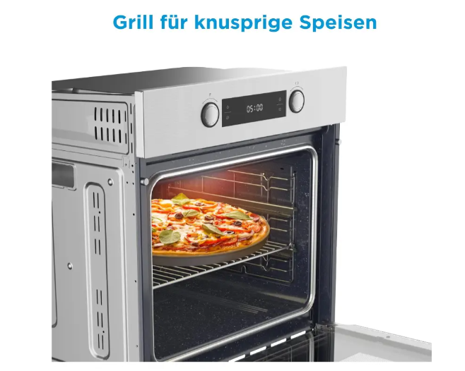 Духовой шкафы встраиваемый компактный Midea 65P90E3IX 3000 Вт 70 л (65P90E3IX) - фото 3