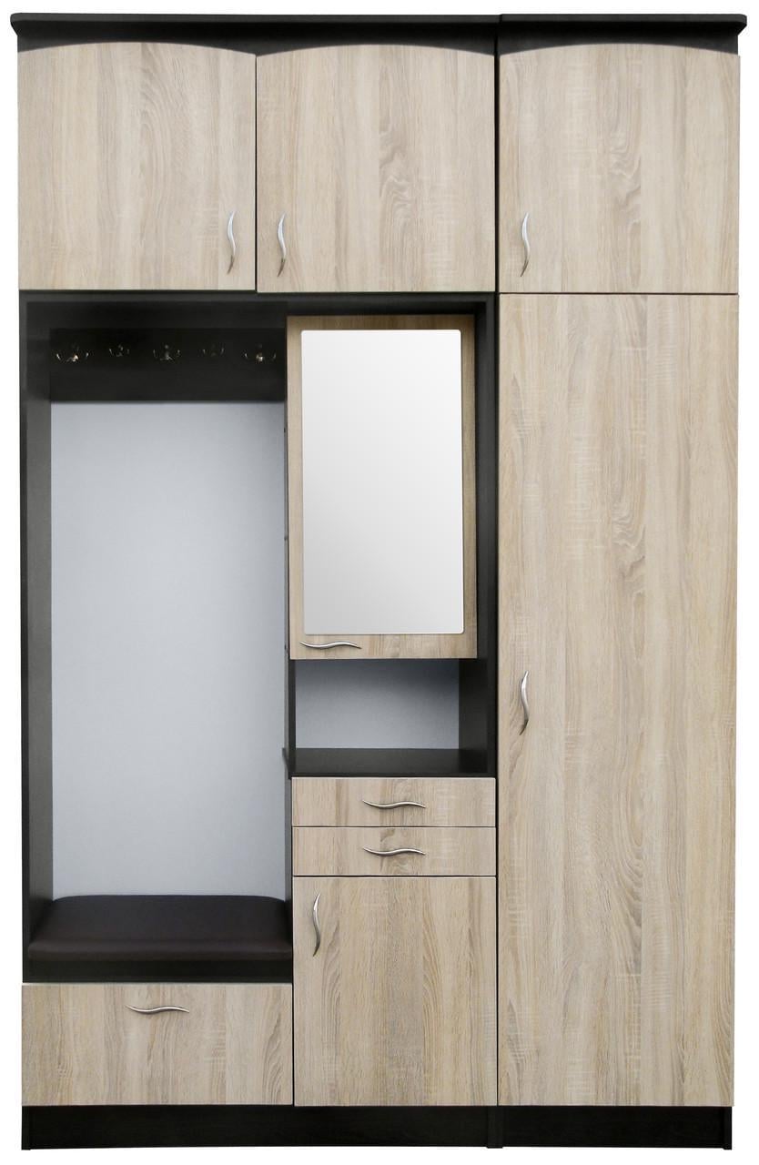 Прихожая МАКСИ-МЕбель Делла плюс Венге магия/Дуб сонома (10913)