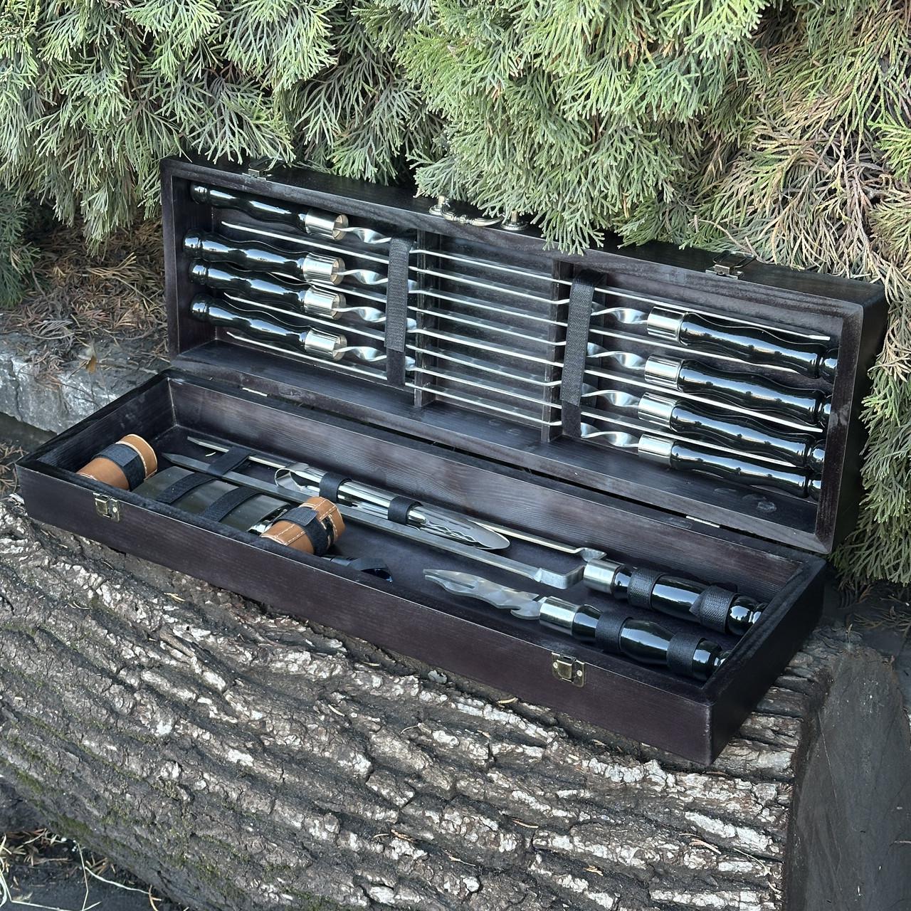 Набор подарочный для барбекю Mzavod Охотник Черный (27728821) - фото 3 Набор подарочный для барбекю Mzavod Охотник Черный (27728821) - фото 3