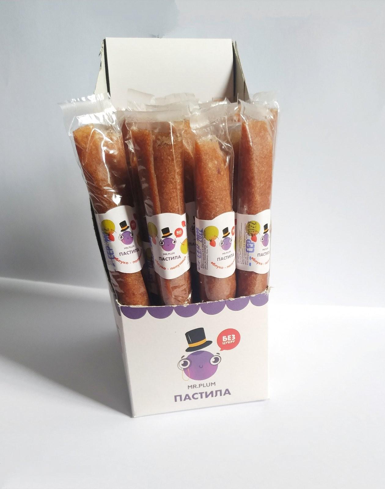 Пастила натуральная Mr.Plum Яблоко-Клубника 15 г 30 шт. - фото 6