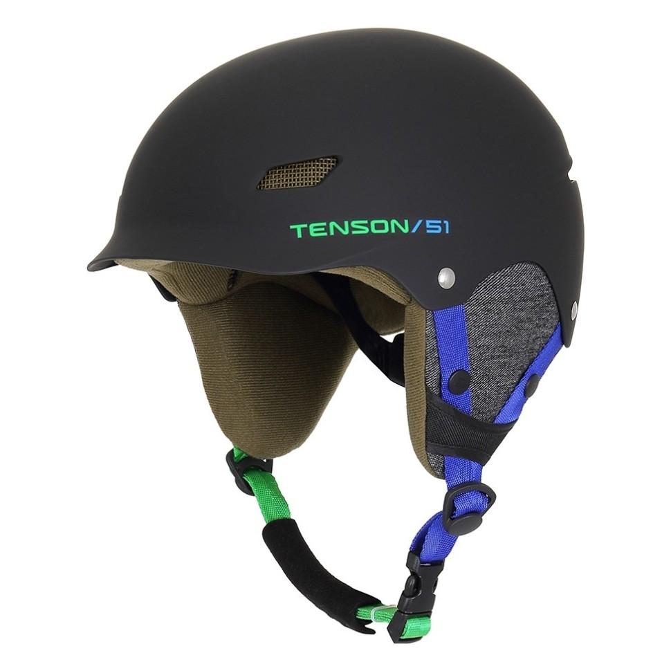 Шлем Tenson Park Jr р. 50-54 Black/Blue - фото 1