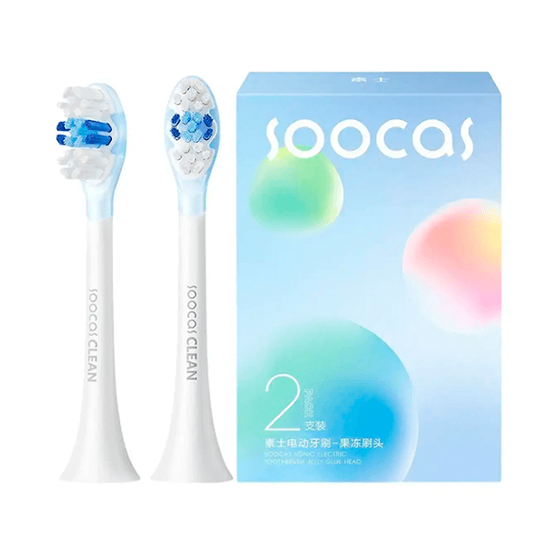 Насадки Soocas для зубної щітки Xiaomi X3/X3U/X5/X1/V1 White (567-2)