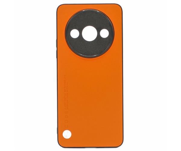 Кожаный чехол - накладка CODE Tactile Experience для Xiaomi Redmi A3 Оранжевый