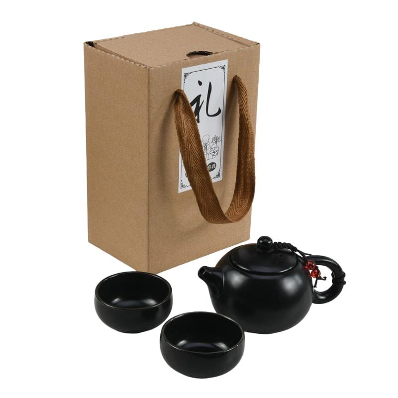 Чайний набір для подорожей UFT чайничок та 2 піали Black (TSET7) Чайний набір для подорожей UFT чайничок та 2 піали Black (TSET7)