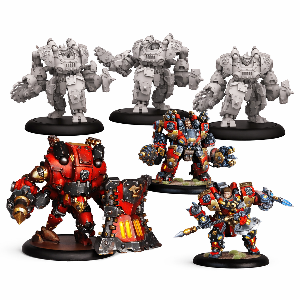 Набір мініатюр SFG Warmachine Khador Annihilators Command Cadre (2825799399)