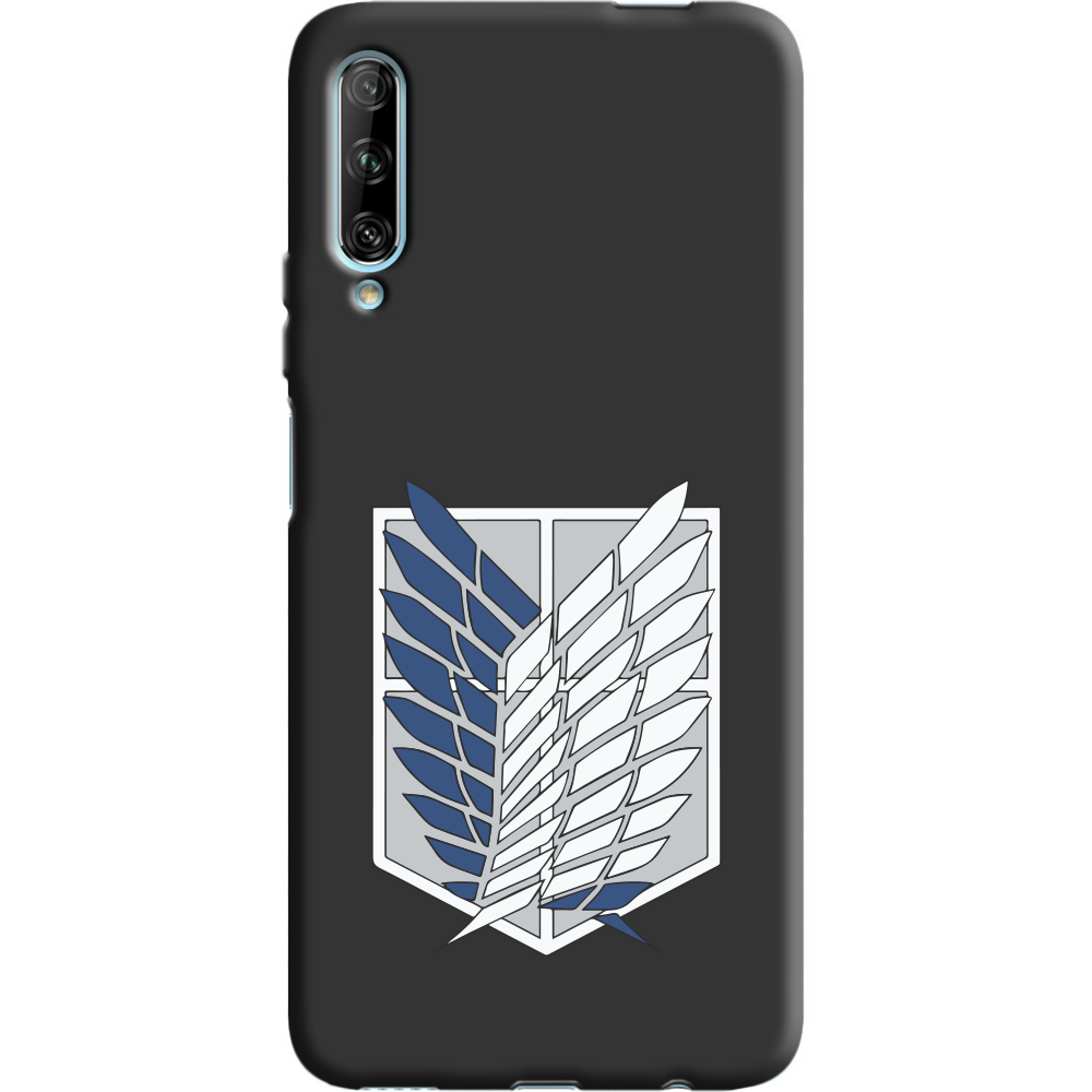 Чехол Boxface Huawei P Smart Pro Атака Титанов Крылья Свободы Черный силикон (38612-bk88-38955)
