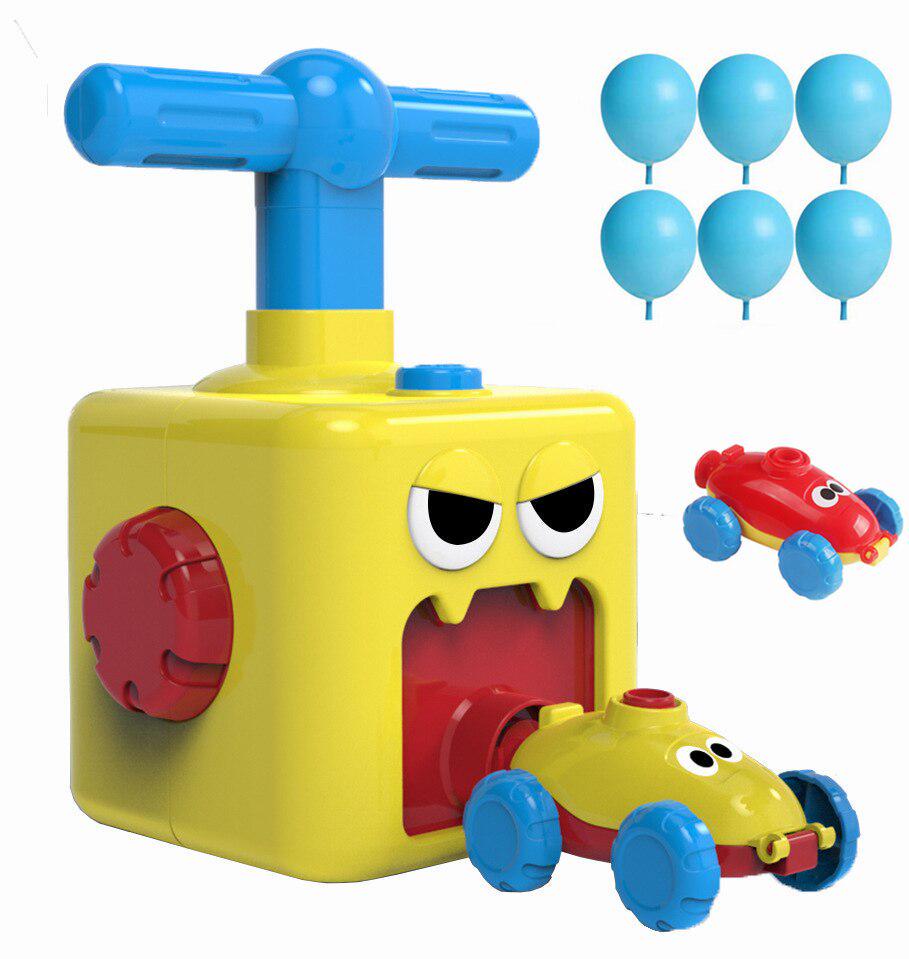 Аэромобиль на воздушном двигателе UKC Balloon Power Car Желтый