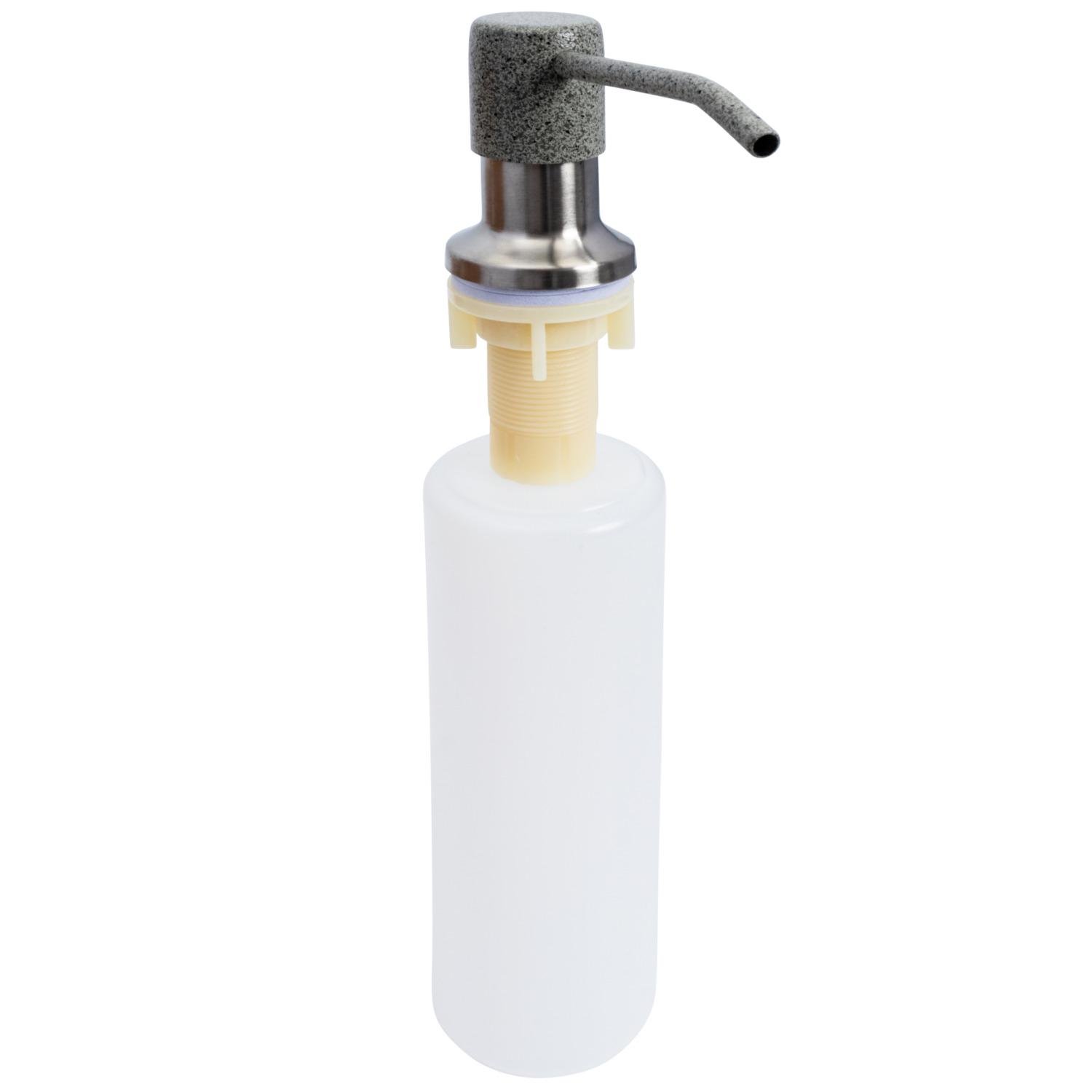 Дозатор врезной для мойки Platinum S02 PLS-A34222 300 мл Серый (150865)