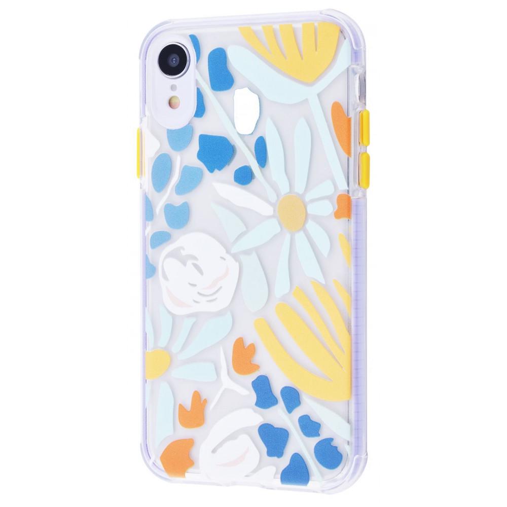 Чохол PRC Flowers Colourful case TPU для iPhone XR 03 з малюнком