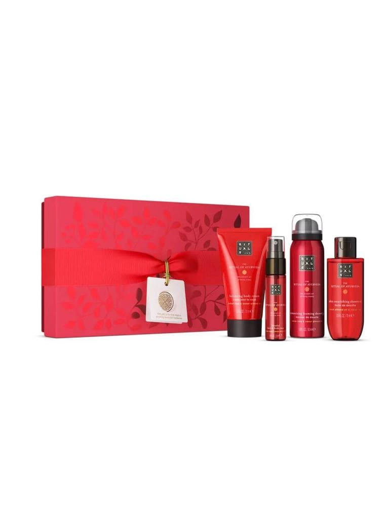 Подарунковий набір RITUALS of Ayurveda S гель для душу 50 мл/масло для тіла 30 мл/крем для тіла 70 мл/спрей для волосся та тіла 20 мл (26341316)