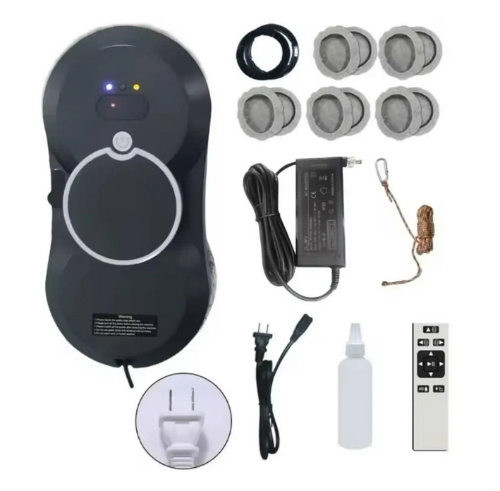 Робот для миття вікон Glass Cleaning Robot з пультом Чорний (32503427)