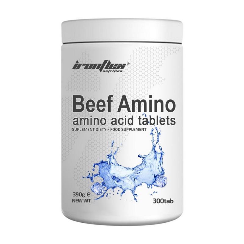 Комплексні амінокислоти IronFlex Beef Amino 300 капс. (20236-01)