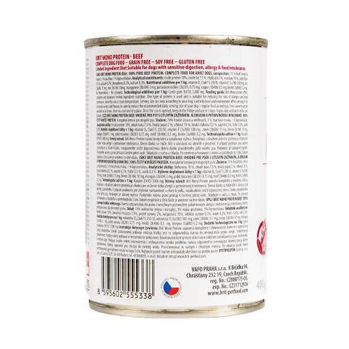 Корм влажный Brit Mono Protein Beef для собак с говядиной 400 г - фото 3 Корм влажный Brit Mono Protein Beef для собак с говядиной 400 г - фото 3