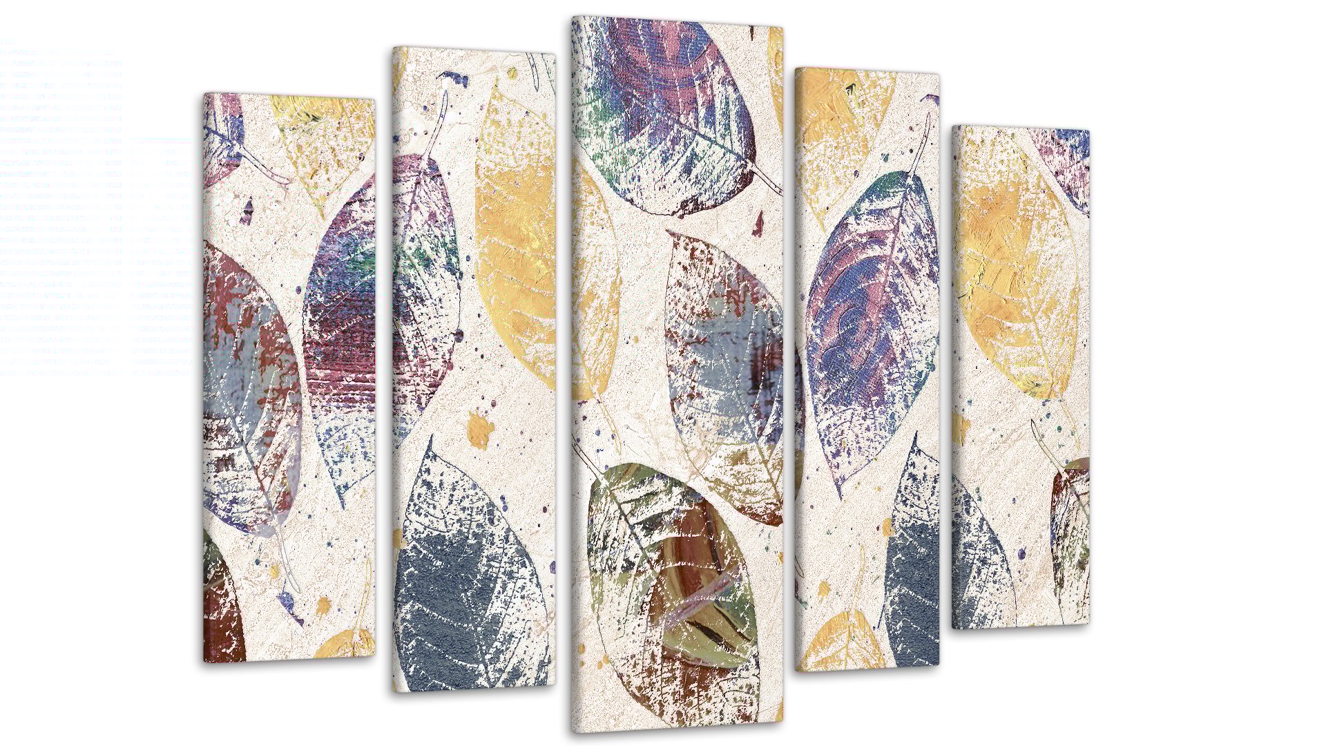 Картина модульная Абстракция Листья 80х118 см (Art-418_5)