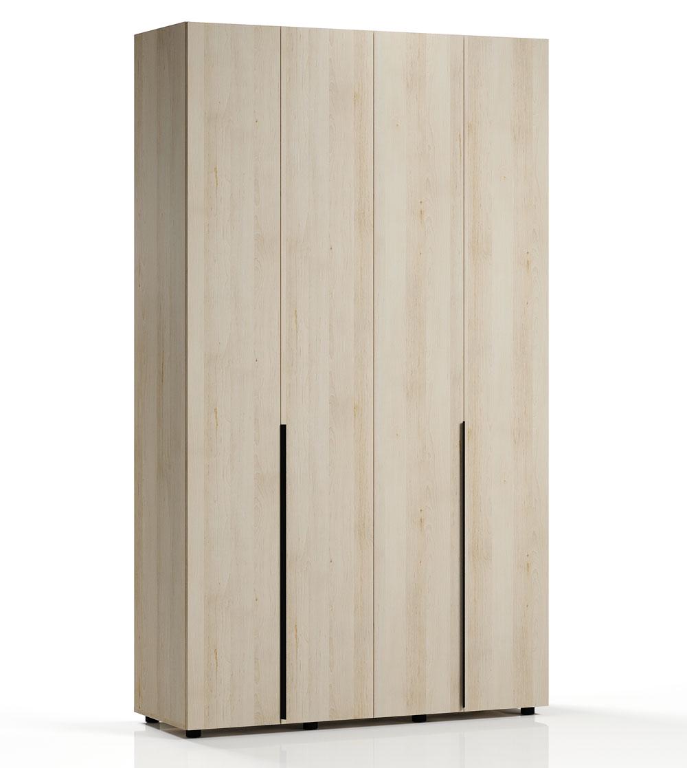 Шкаф для одежды Orange-Line Лира 140 4-дверный Бук артизан перламутровый (407326)