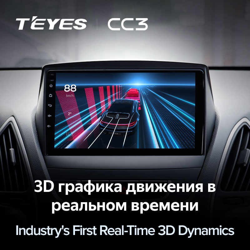 Автомагнітола штатна Teyes для Hyundai Tucson 2/IX35 2009-2015 Android CC3 6+128G Wi-Fi варіант C (1416110583) - фото 5