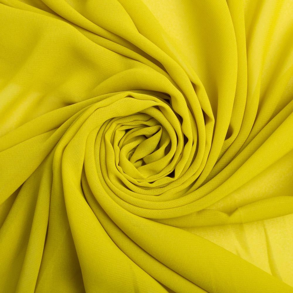 Шифон плательный Sheila Желто-зеленый (24628)