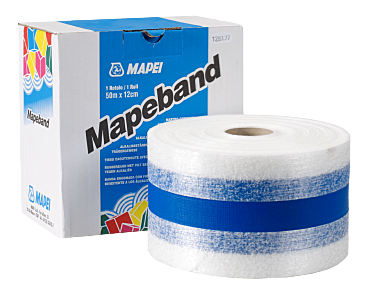 Лента эластичная прорезиненная для гидроизоляции Mapei MAPEBAND 12 см х 50 м